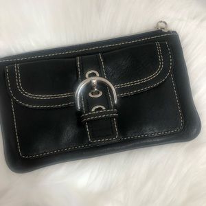 Pre-Owned Black Coach Wristlet